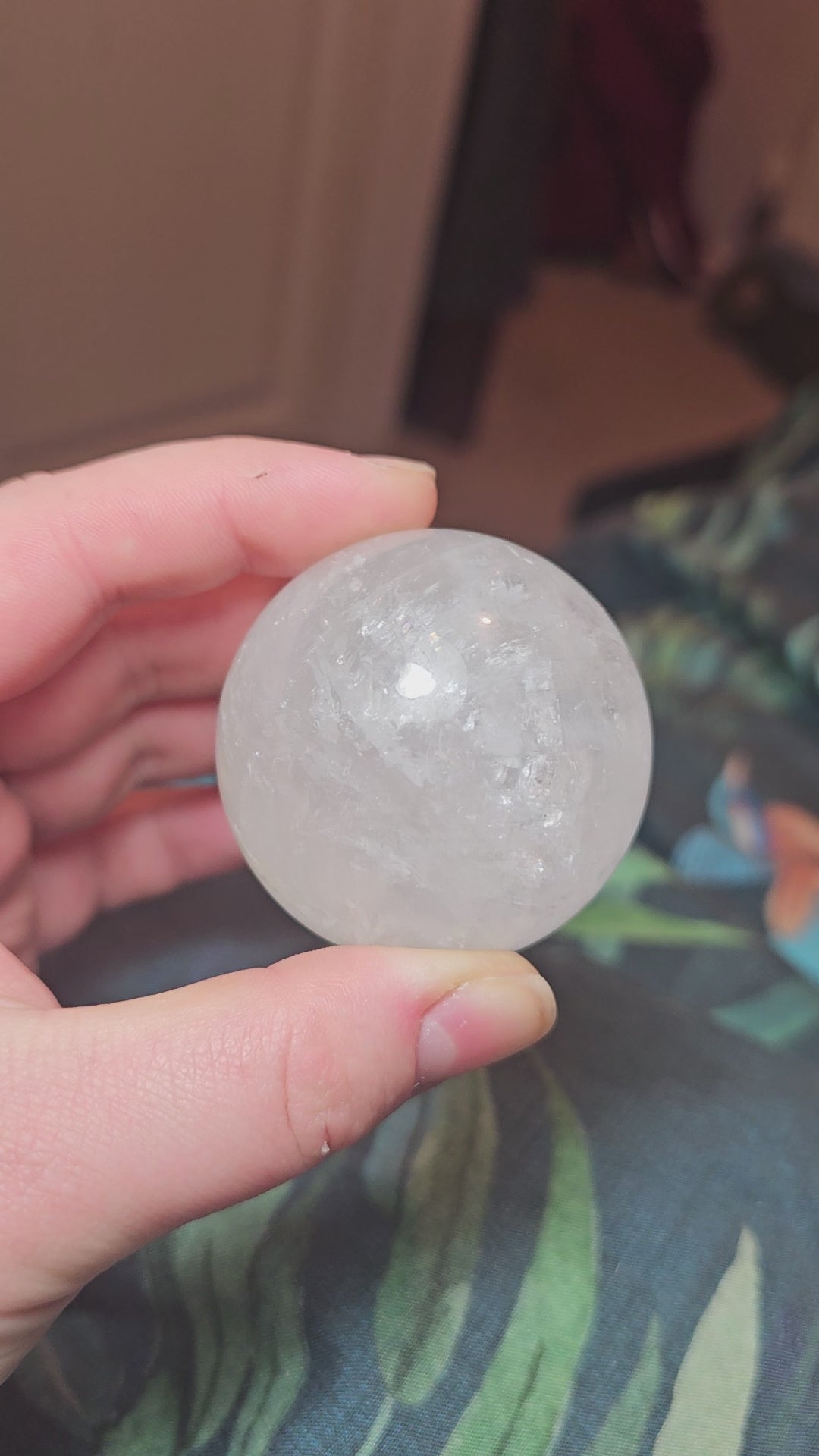 Clear calcite Sphere