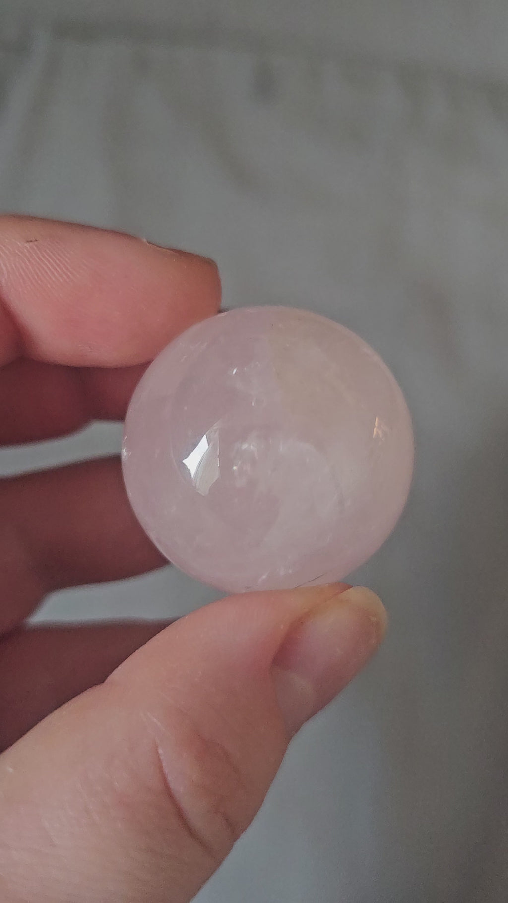 Rose quartz sphere