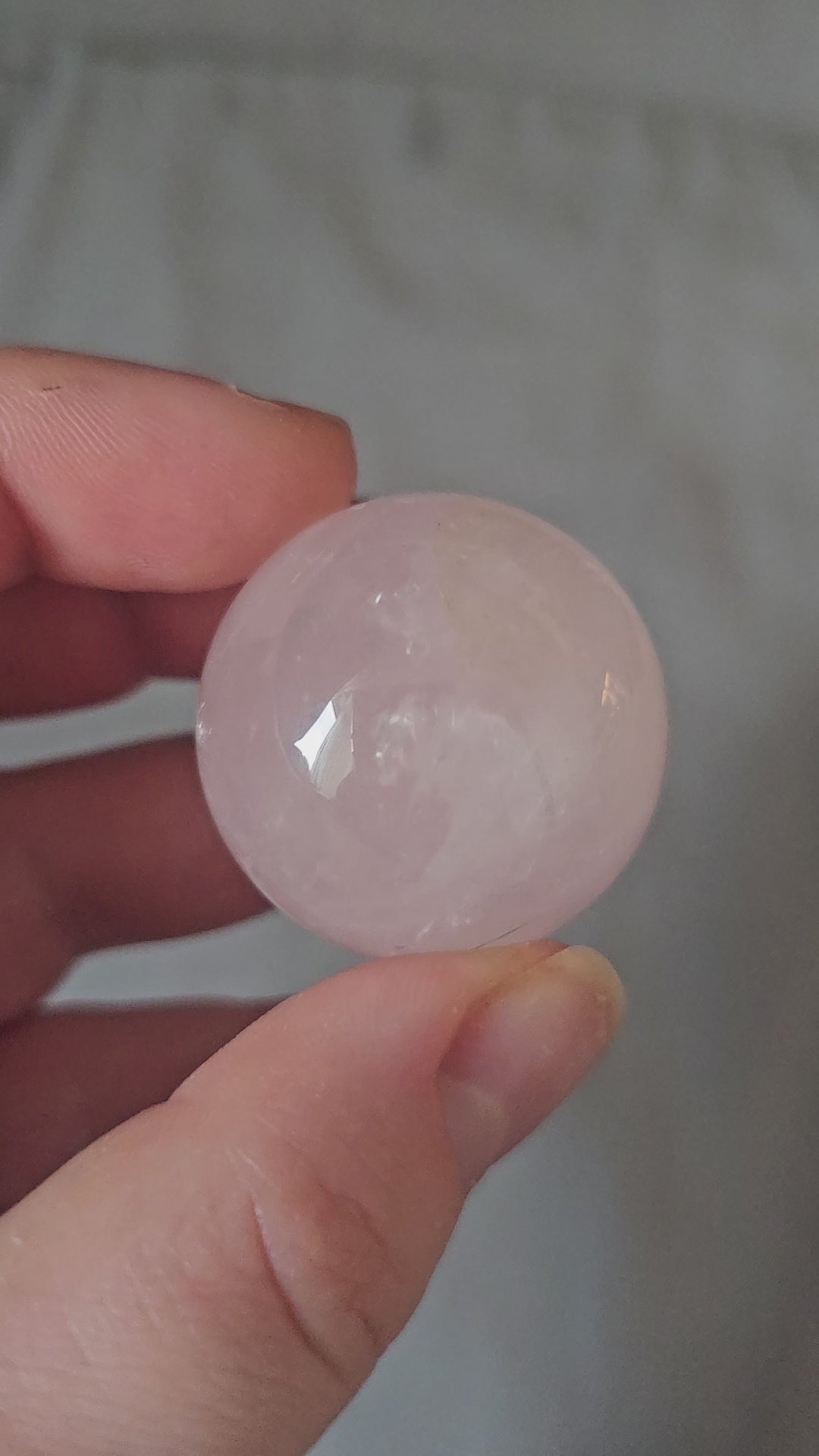 Rose quartz sphere