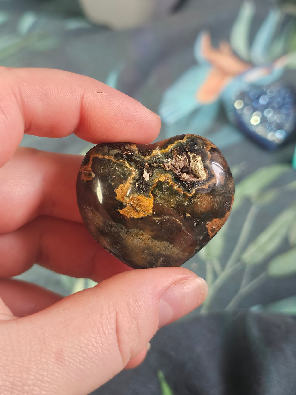 Mixed jasper heart