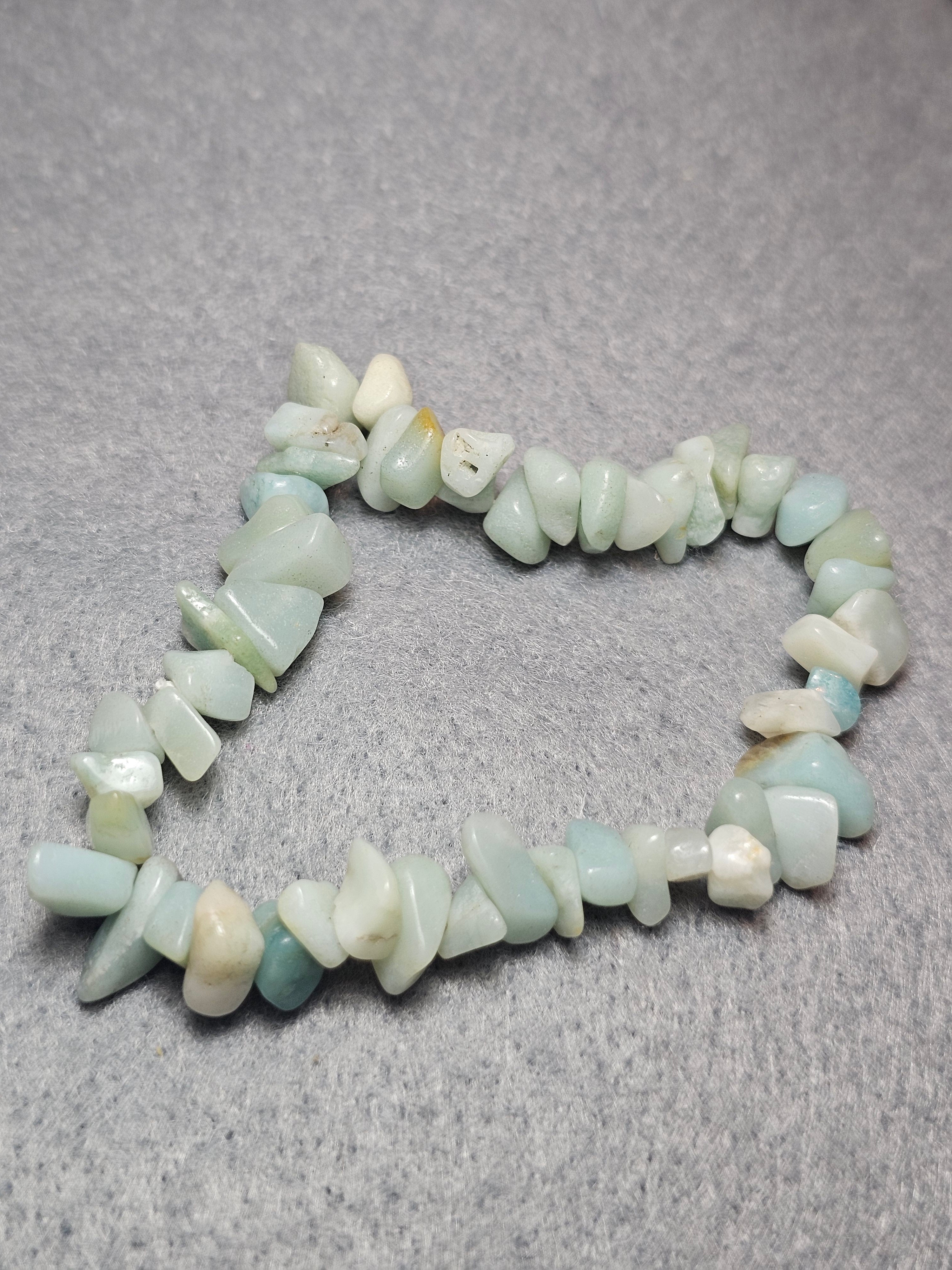 Amazonite chip bracelet