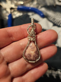 Rhodochrosite pendant