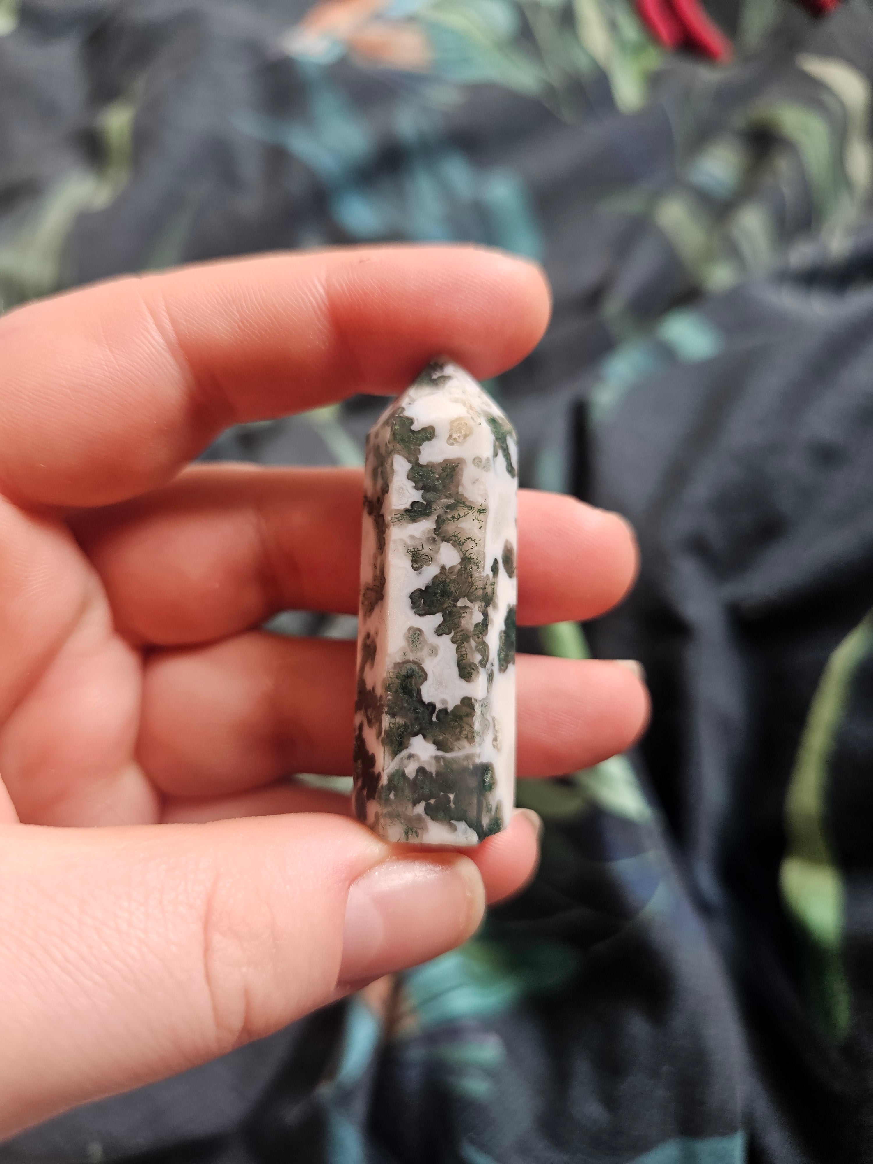 Moss agate towers