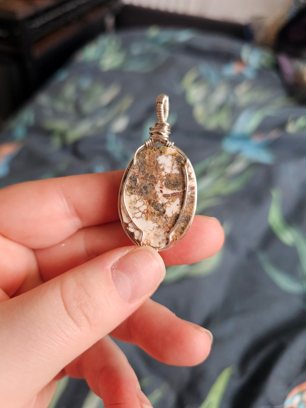 Wild Horse magnesite pendant