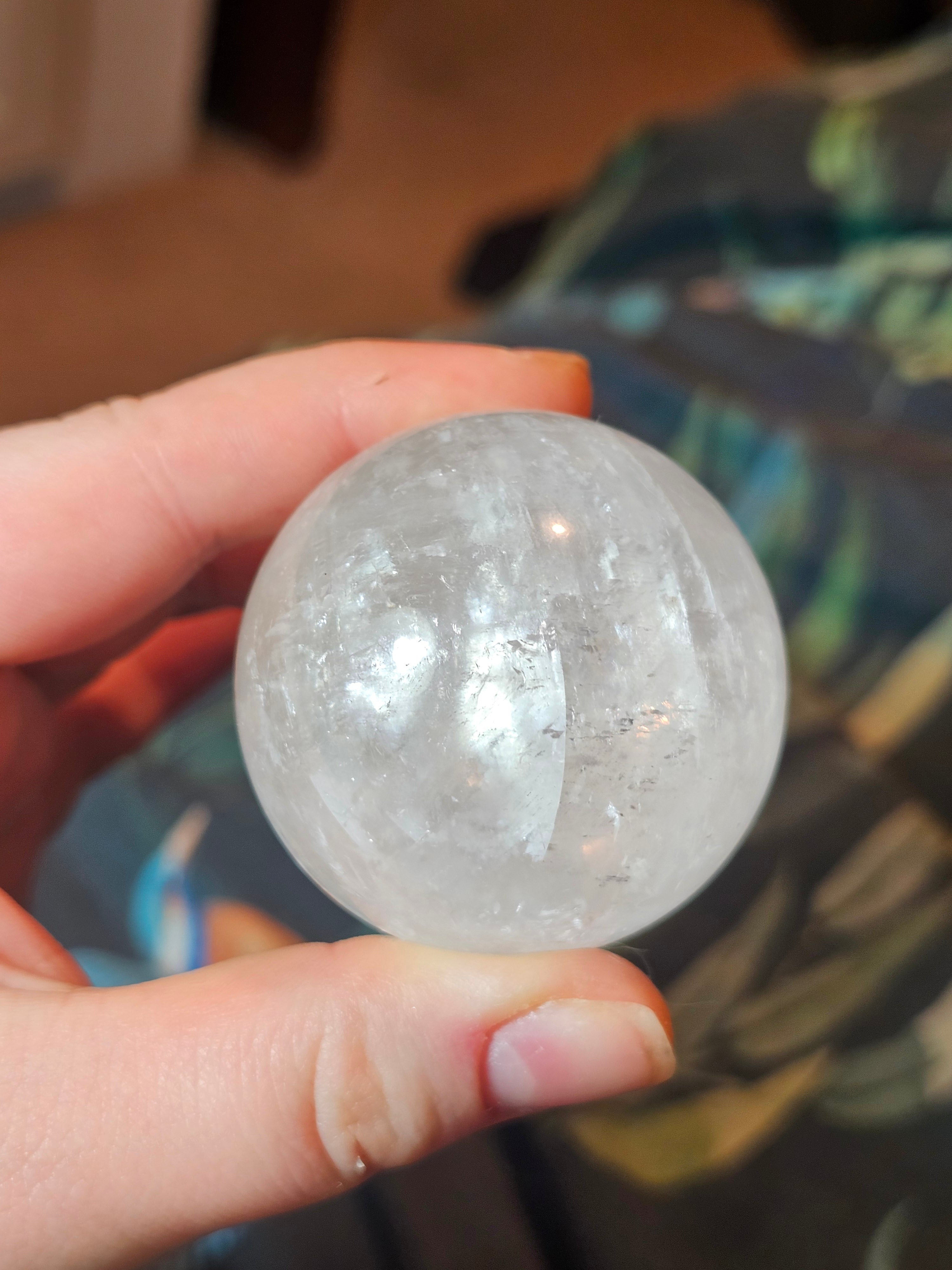 Clear calcite Sphere