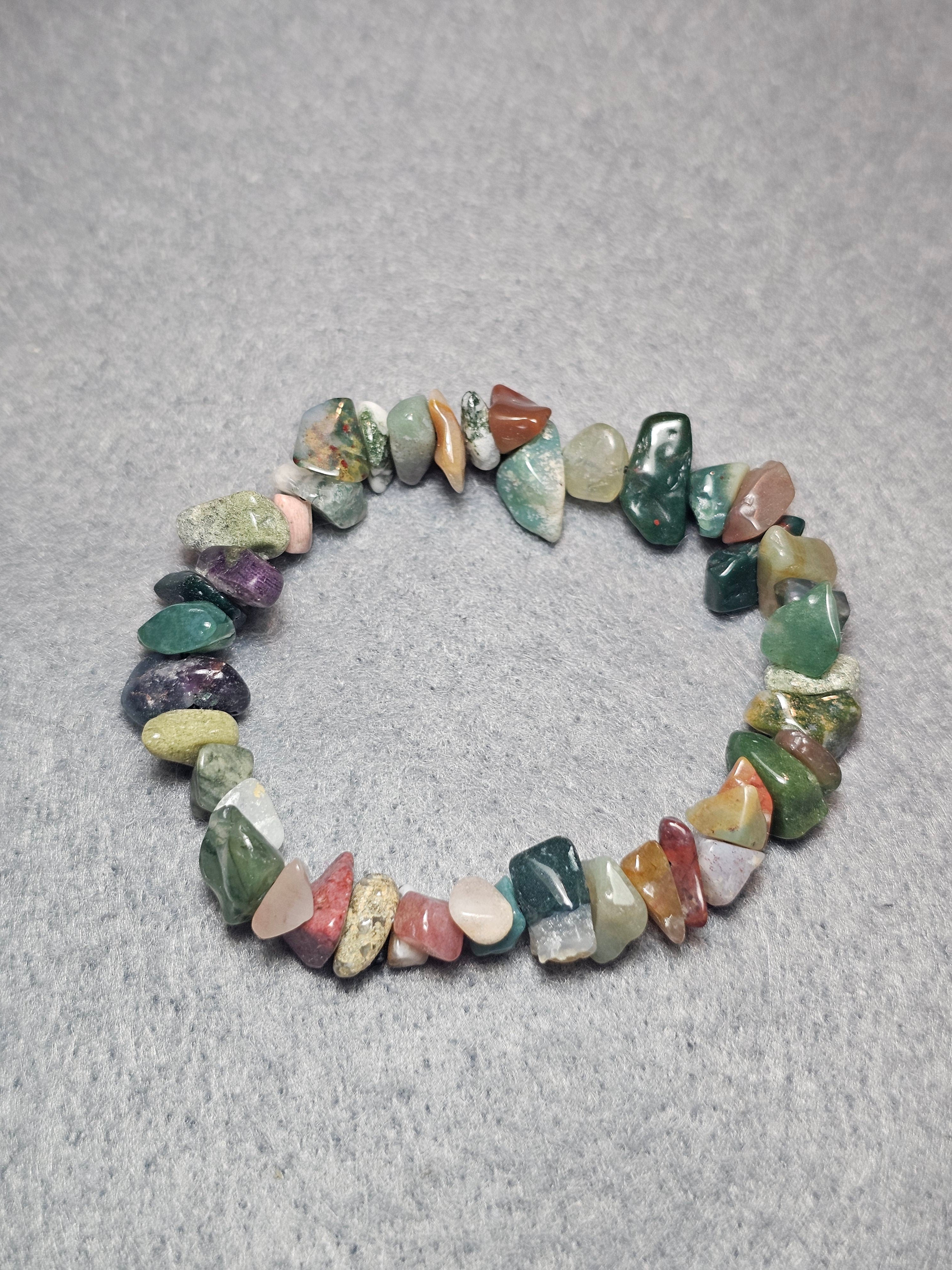 Indian agate chip bracelet