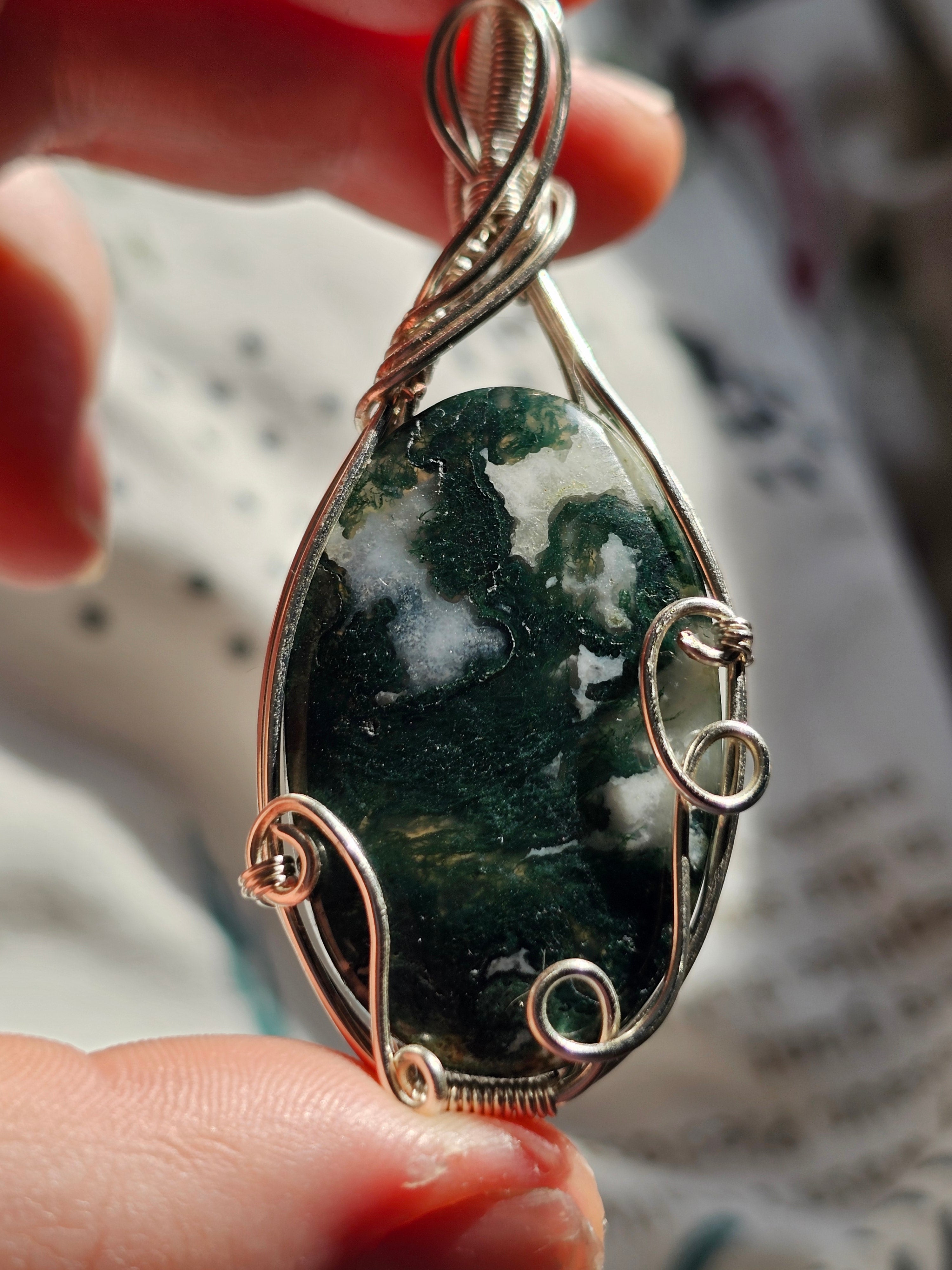 Moss Agate pendant