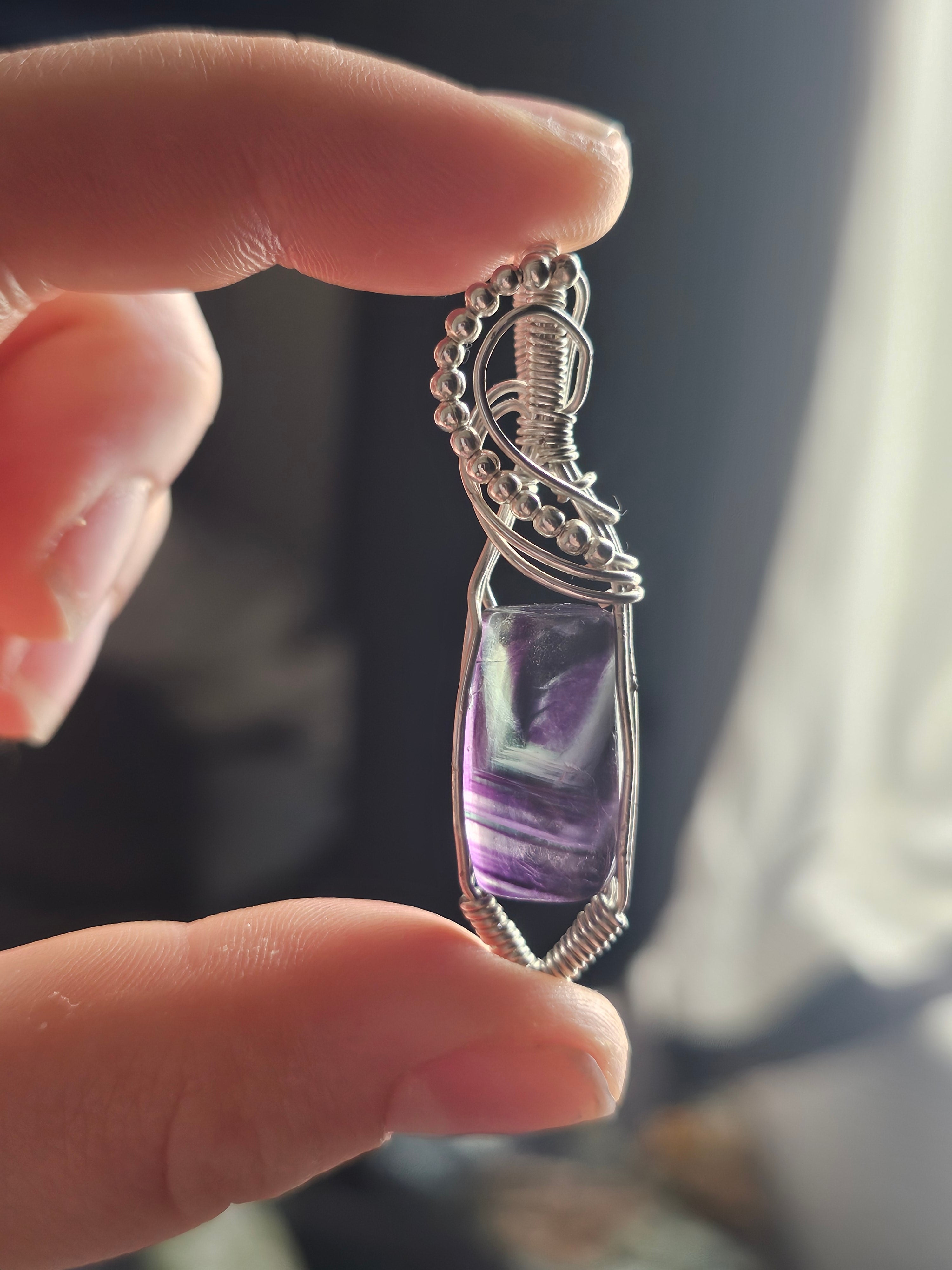 Flourite pendant