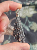 Black kyanite pendant