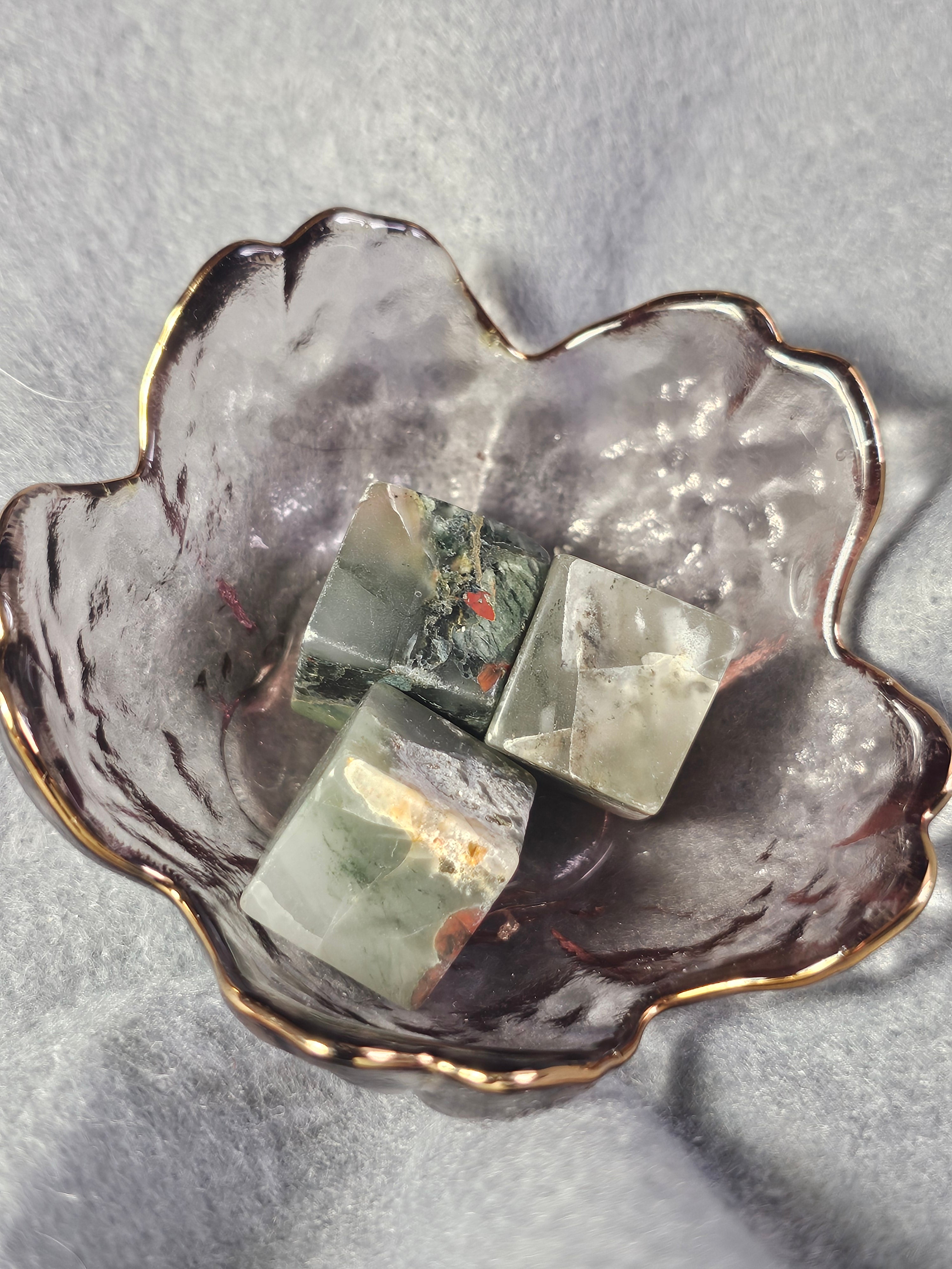 African Bloodstone cube