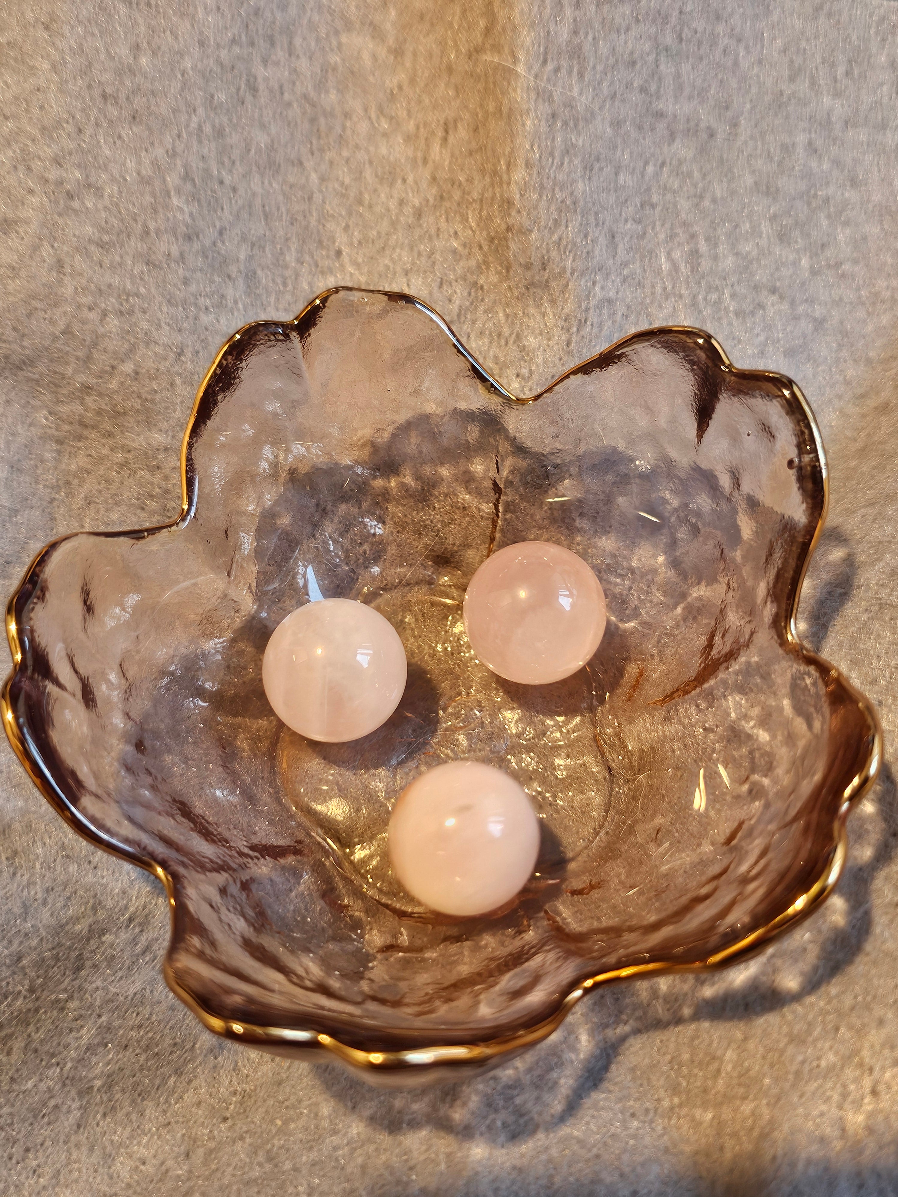 Rose Quartz mini spheres