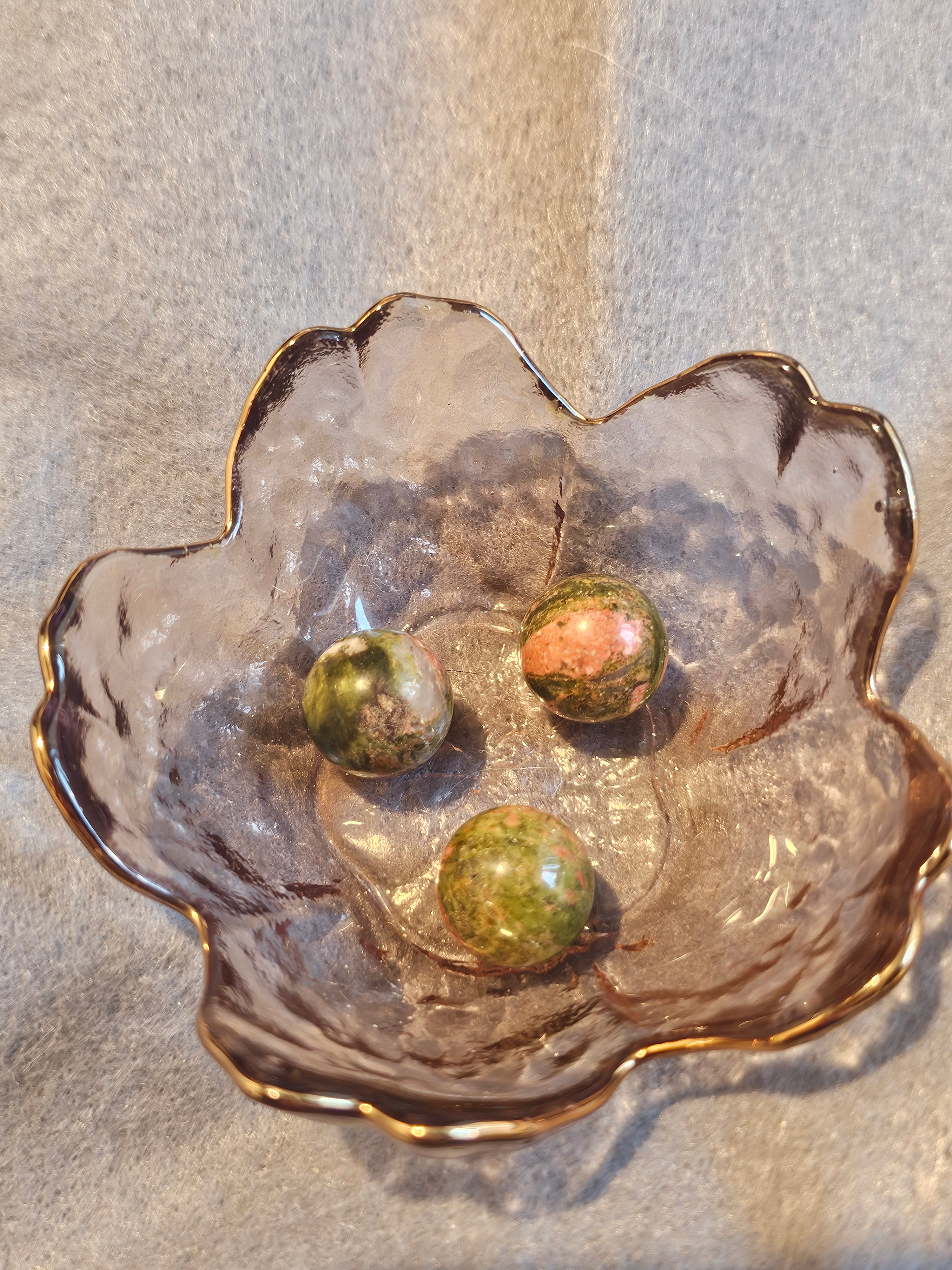 Unakite mini spheres