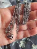 Stainless silver 18inch chain