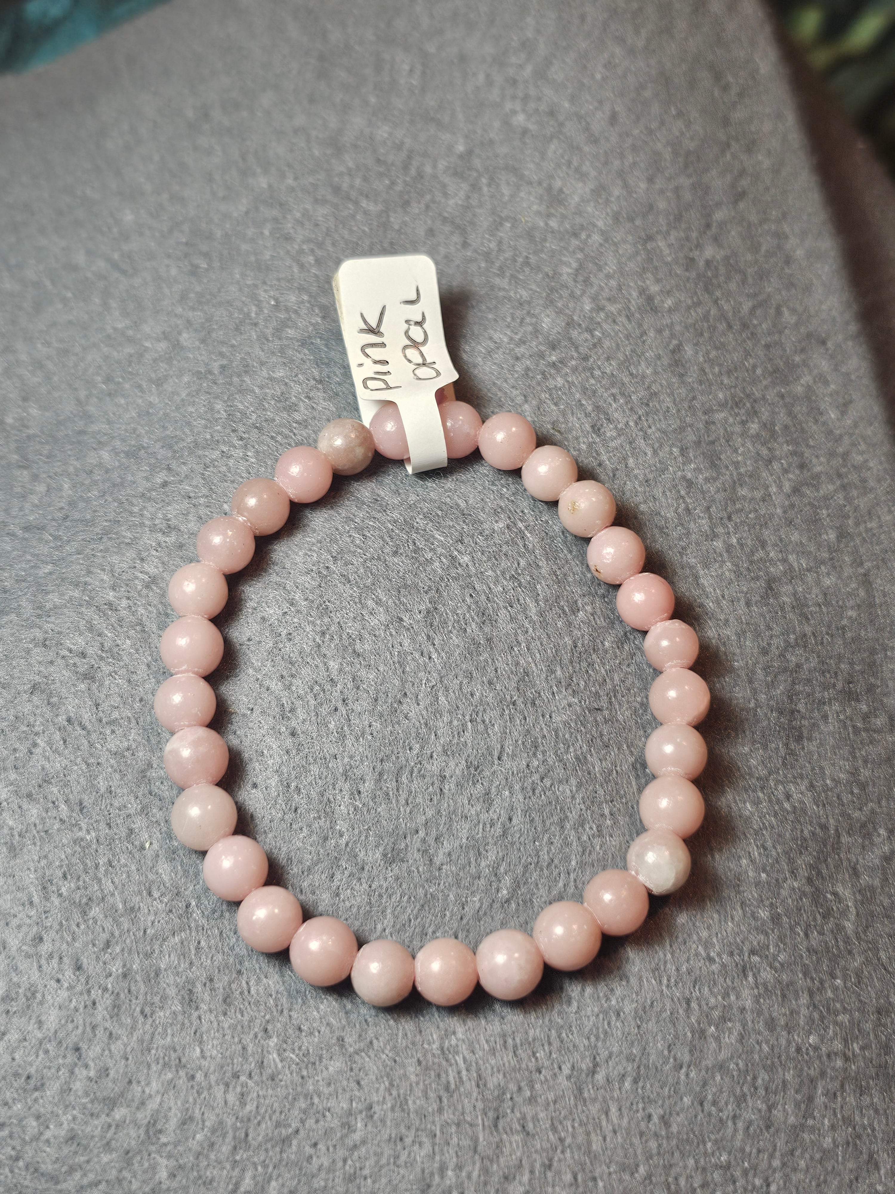 Pink opal bracelet