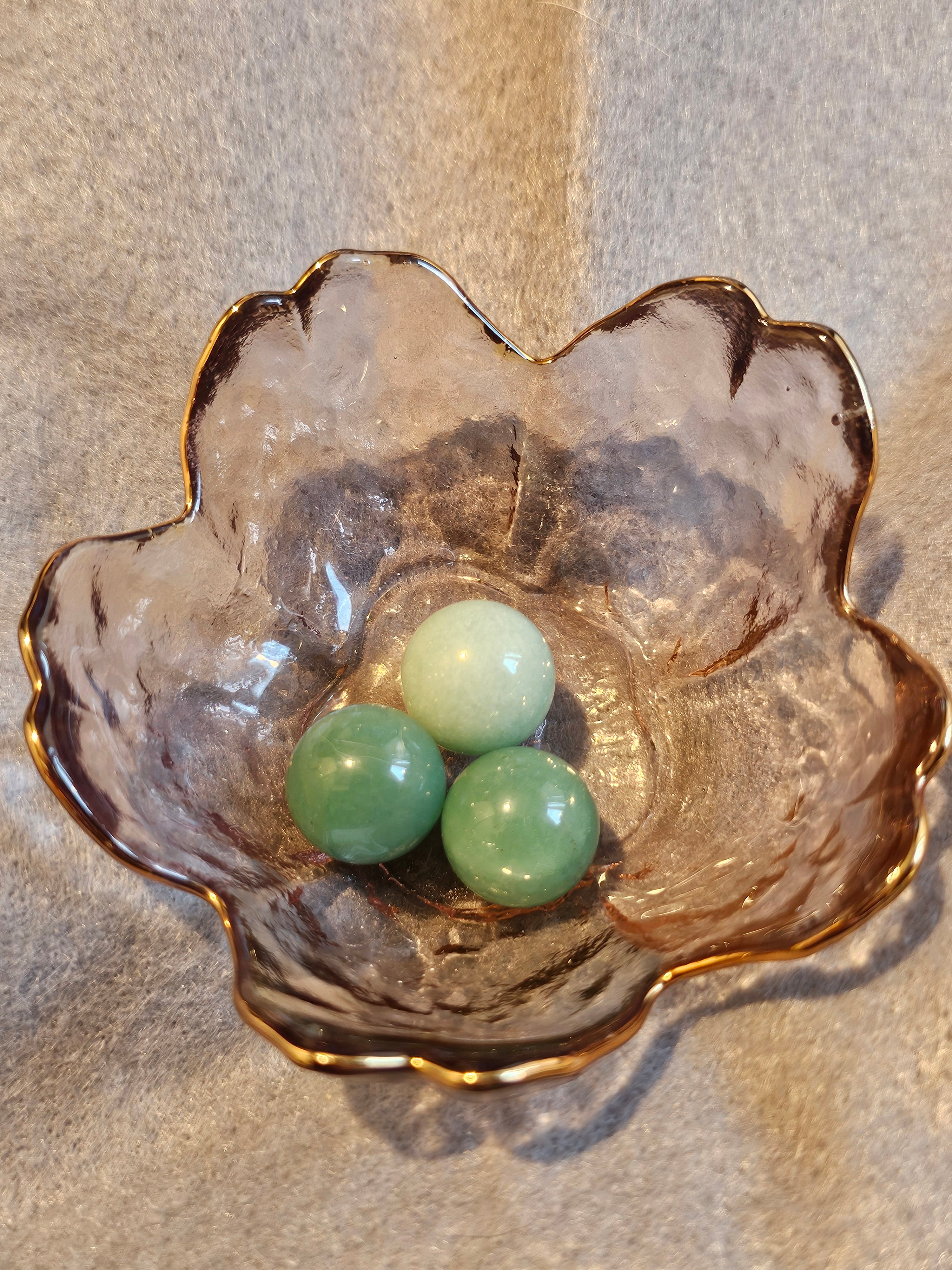 Green adventurine mini spheres