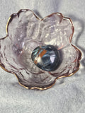 Blue tigers eye heart