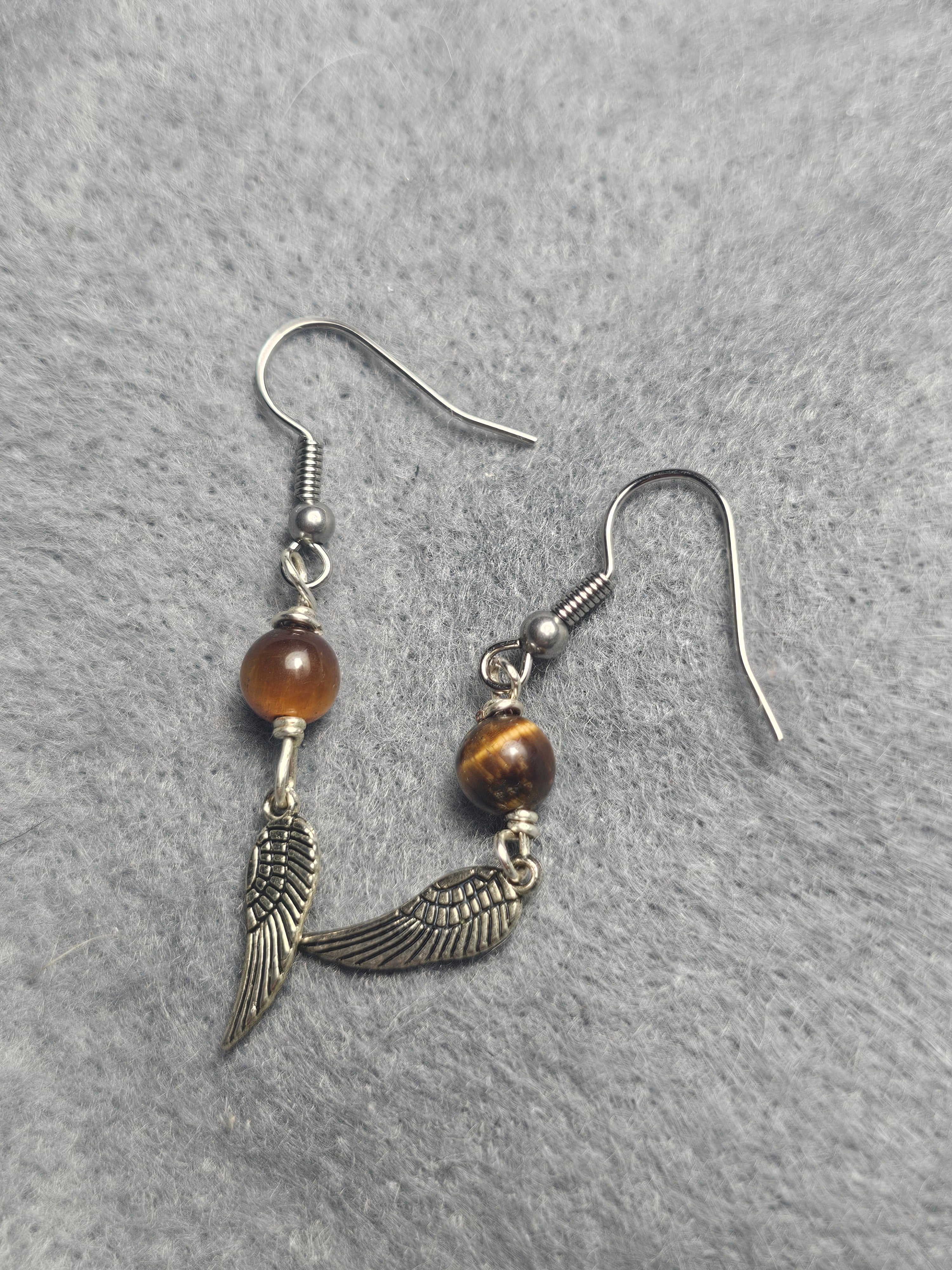 Tigers eye earrings