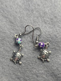 Imperial jasper turtle earrings