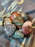 Moss agate tumblestones
