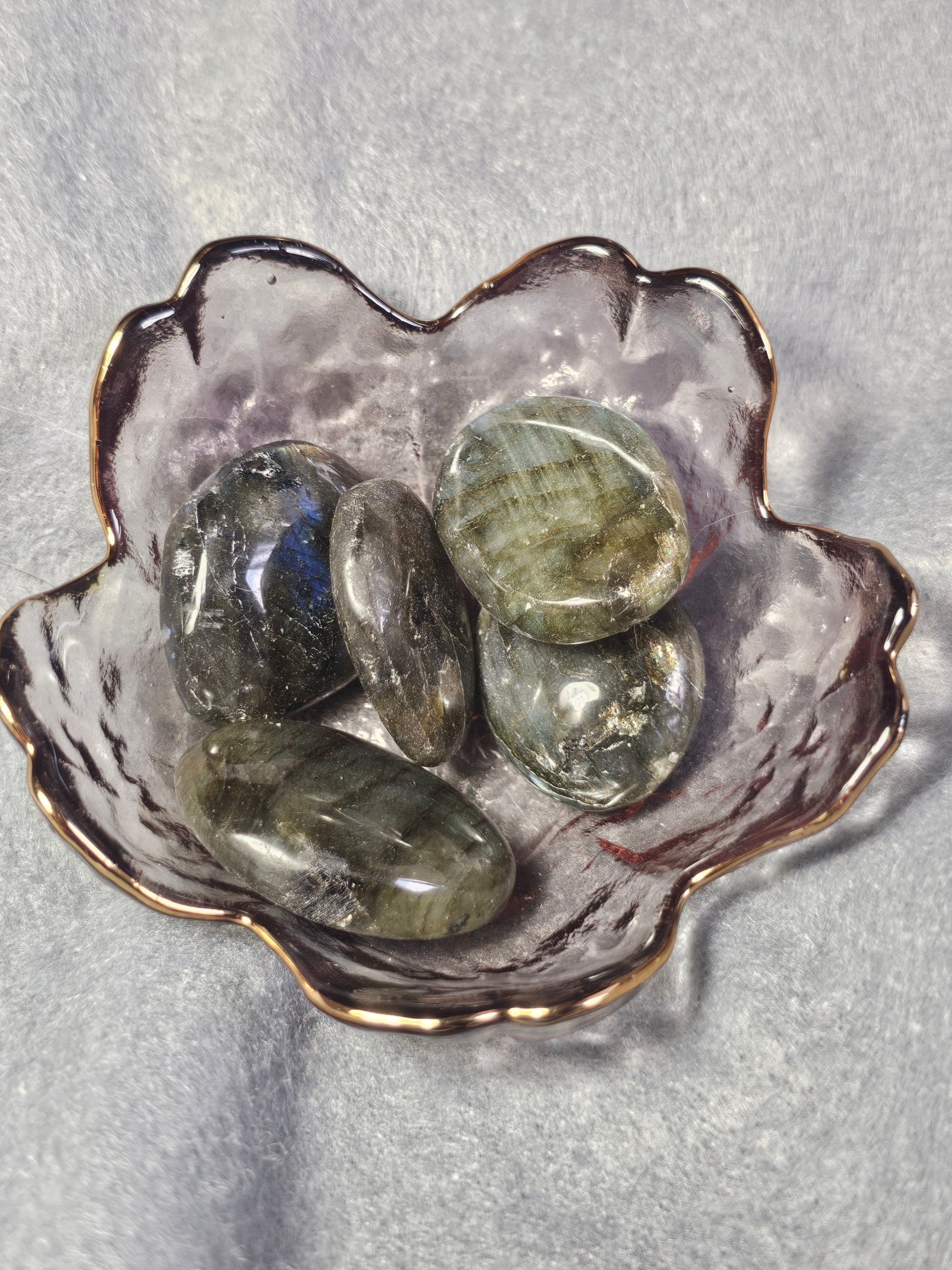 Labradorite tumbles