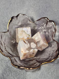 Flower agate cubes