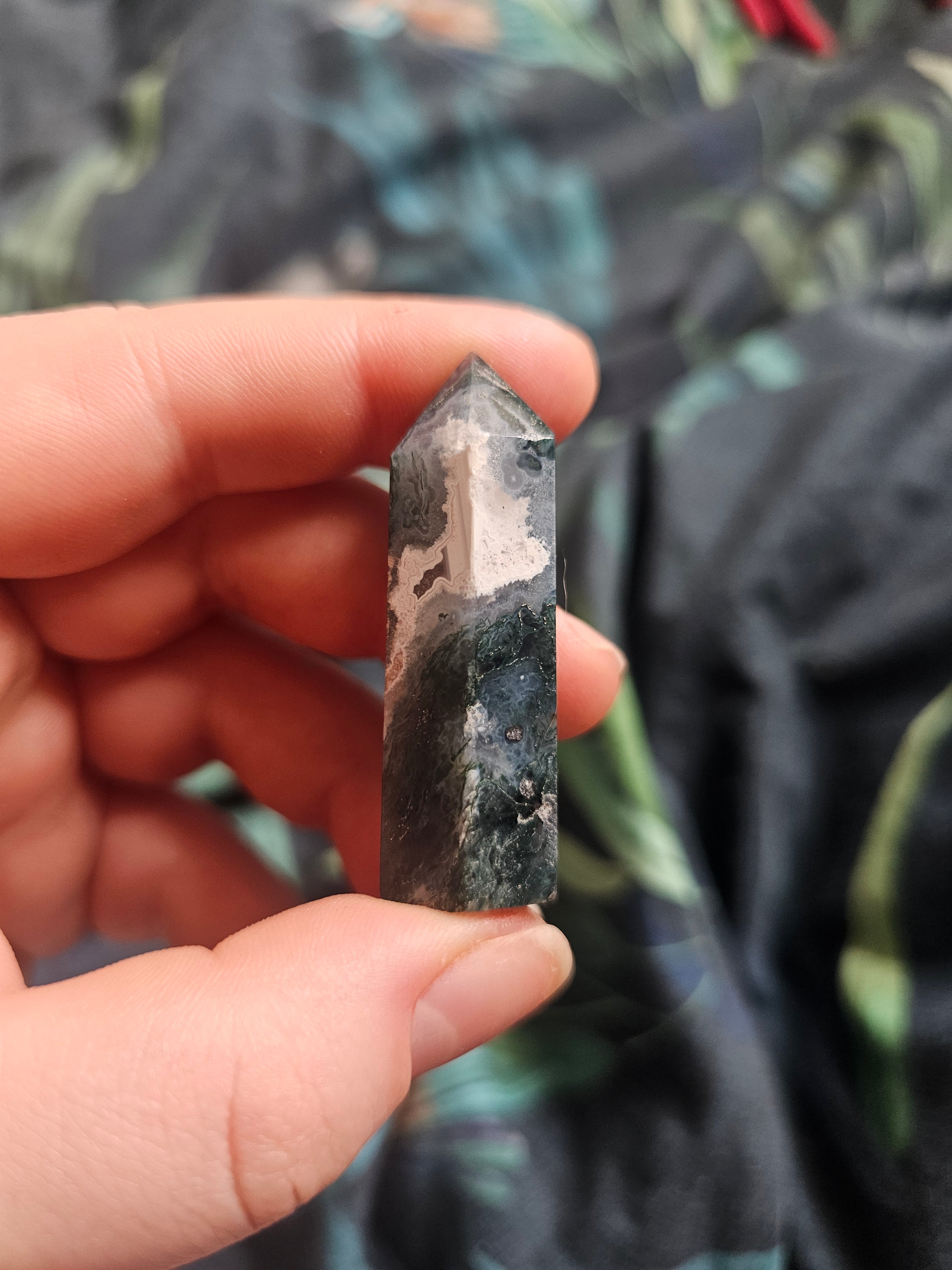 Moss agate towers