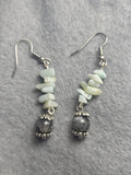 Amazonite and larvakite earrings
