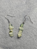 Phrenite chip earrings