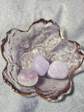 Purple fluorite tumbles